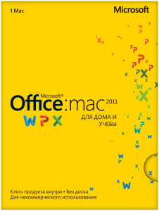 Office Mac Home and Student 2011  1 . English ( )